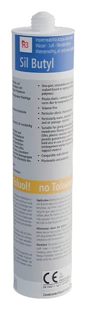 Sil Butyl Kartusche – Universalkleber auf Butylbasis ohne Toluol, Produktdarstellung