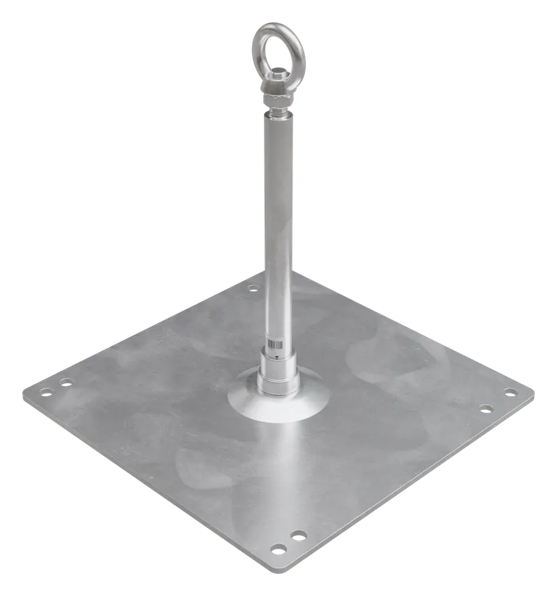 SafeGuard AP 5 Plus – Anschlagpunkt mit Fussplatte 370 × 370 mm