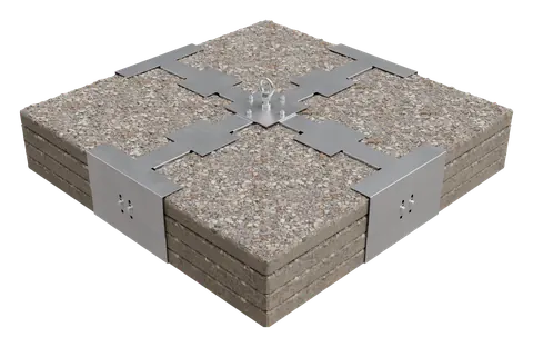 SafeGuard Ballast mit Betonplatten als Auflast, freigestellt