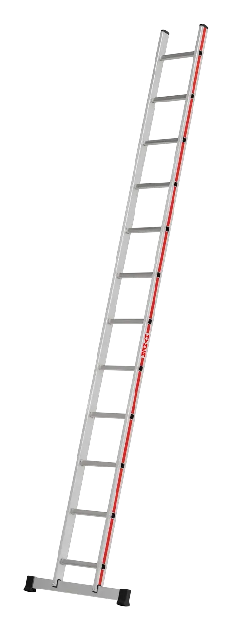 Sprossenanlegeleiter 4011 – einteilige Aluminium-Anlegeleiter mit Traverse